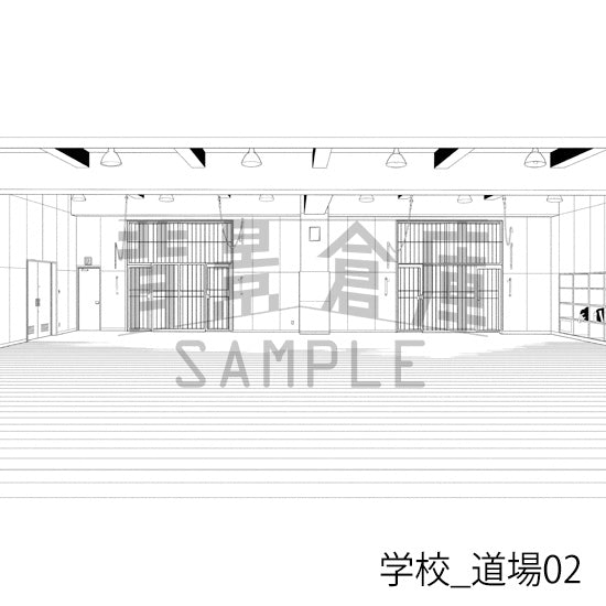 学校_道場02_トーン