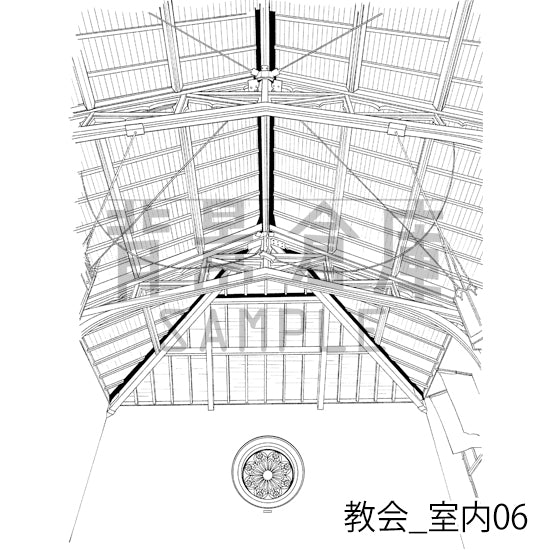 教会_室内06_トーン