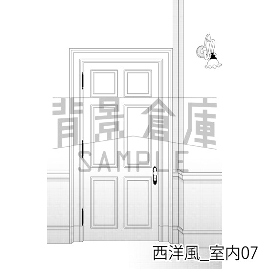 西洋風_室内07_トーン