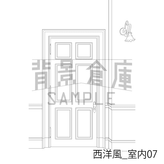西洋風_室内07_トーン