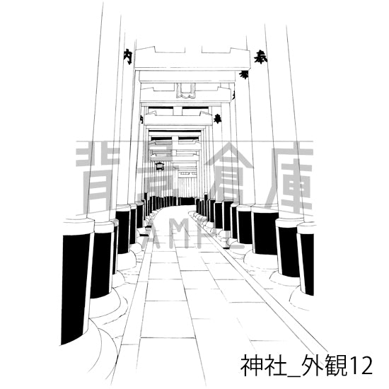 神社_外観12_トーン