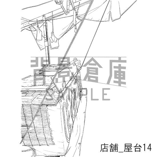 店舗の背景集_セット10(屋台)