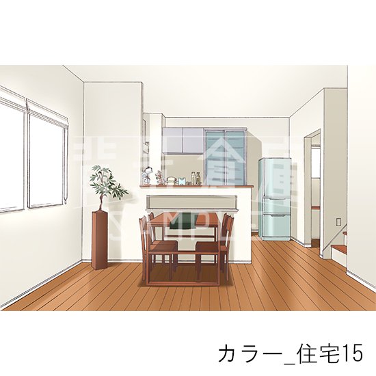 カラー背景集_セット21(住宅)