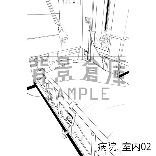 病院_室内02_トーン