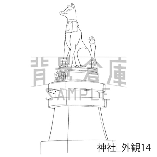 神社_外観14_トーン