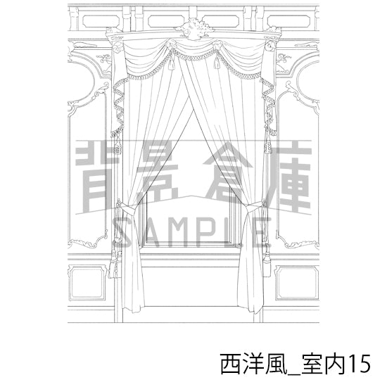 西洋風_室内15_トーン