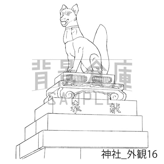 神社_外観16_トーン