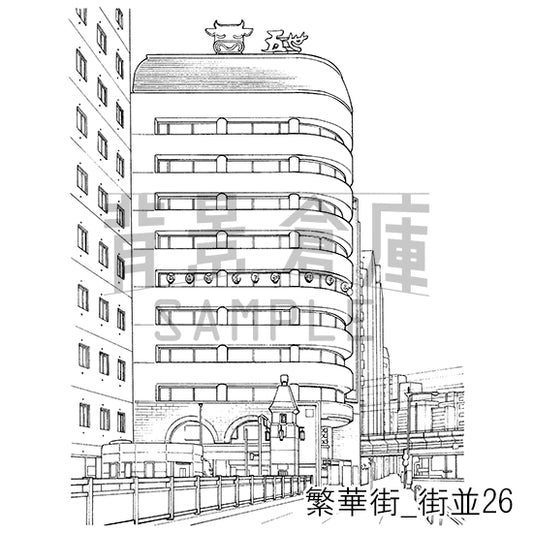 繁華街_街並26_トーン