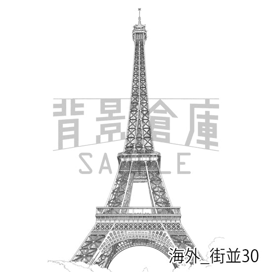 海外_街並30_トーン