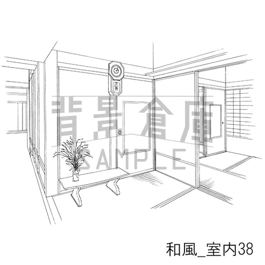 和風_室内38_トーン