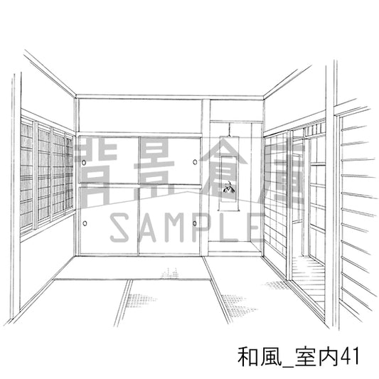 和風_室内41_トーン