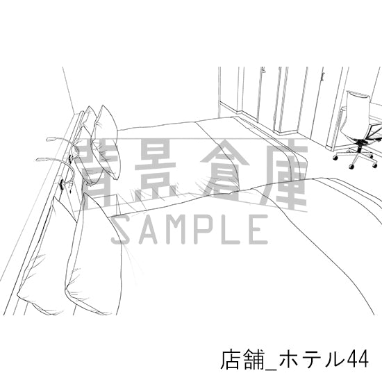 店舗_背景素材集38(ホテル)_トーン