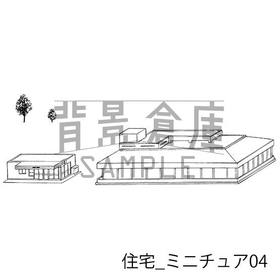 住宅俯瞰ミニチュア