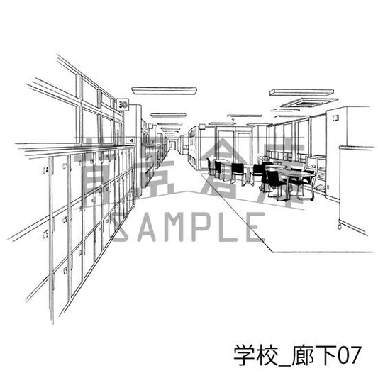 学校_廊下07