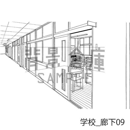 学校_廊下09