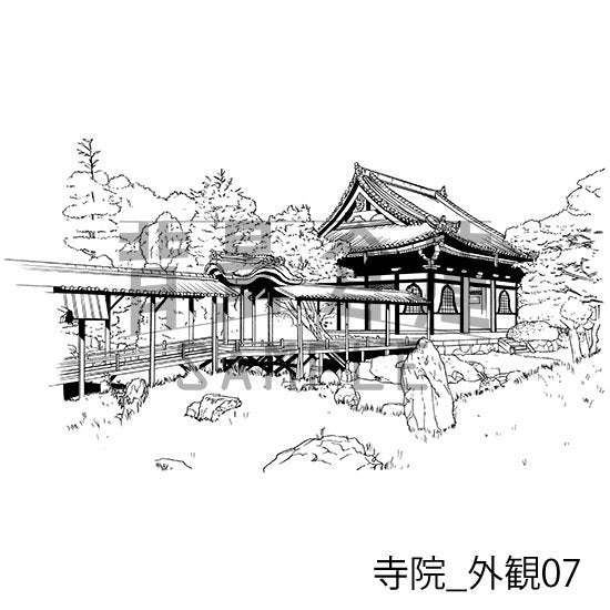 寺院_セット1(外観)
