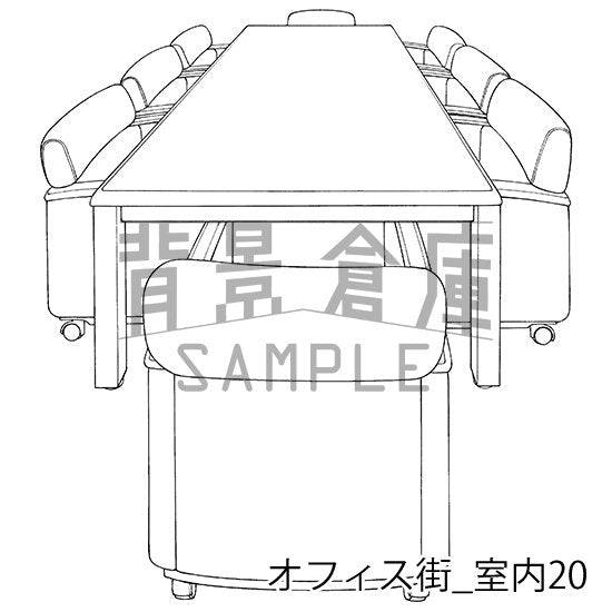 オフィス街室内