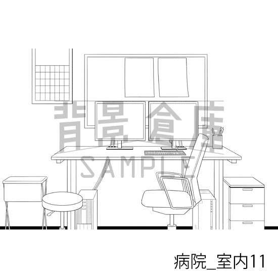 病院_室内11_トーン