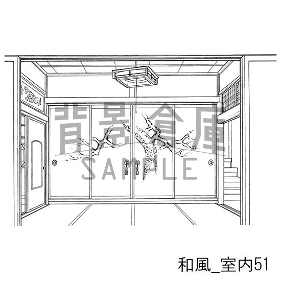 和風の室内の背景です。
