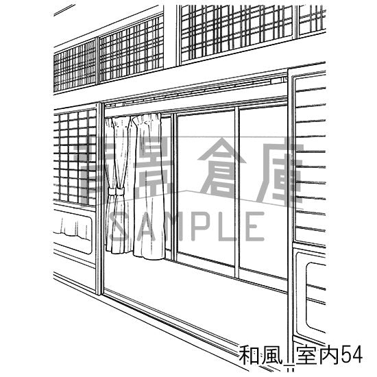 和風の室内の背景です。