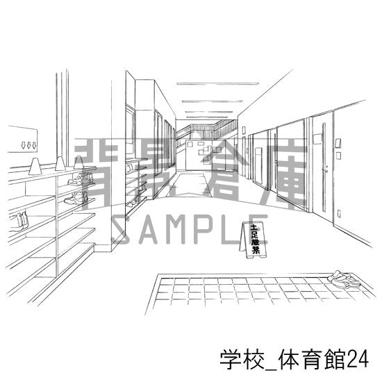 体育館の背景です。