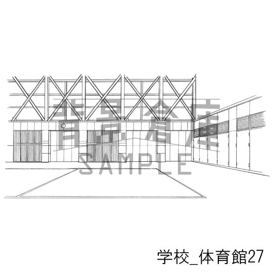 体育館の背景です。