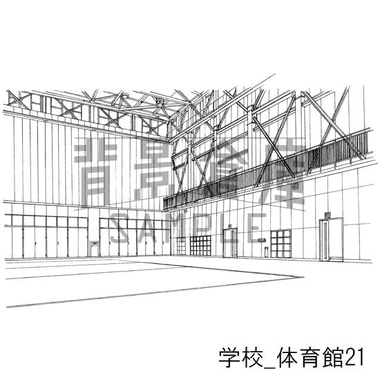 体育館の背景です。