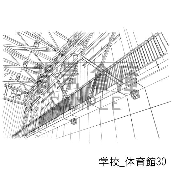 体育館の背景です。