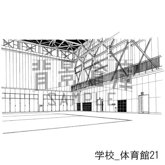 学校_セット18(体育館)