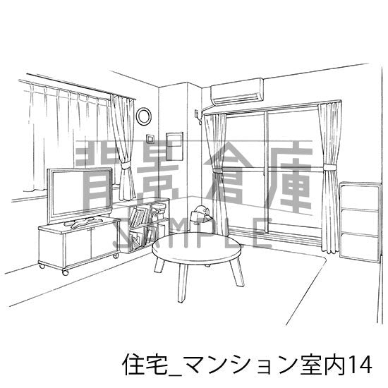 住宅_セット14(マンション室内)