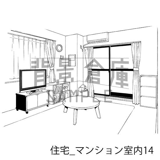 住宅_セット14(マンション室内)