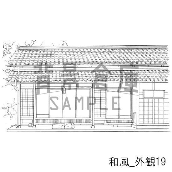 和風_セット20(縁側 外観 玄関)