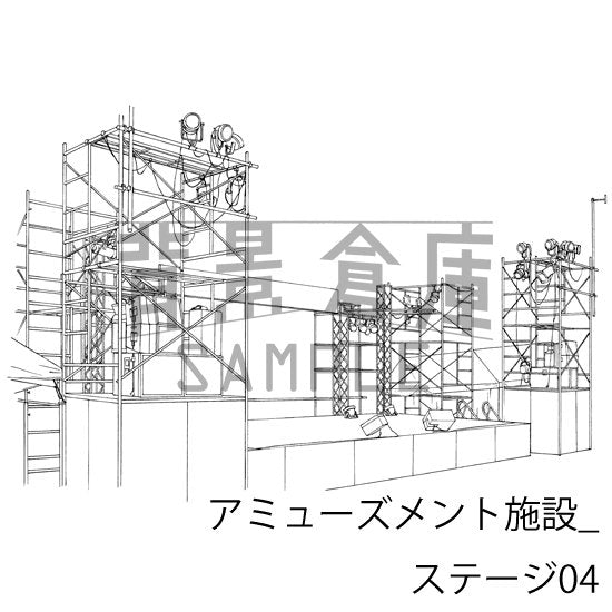 アミューズメント施設_セット5(ステージ)