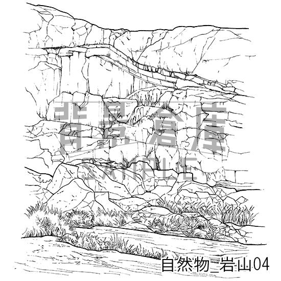 岩山の背景です。