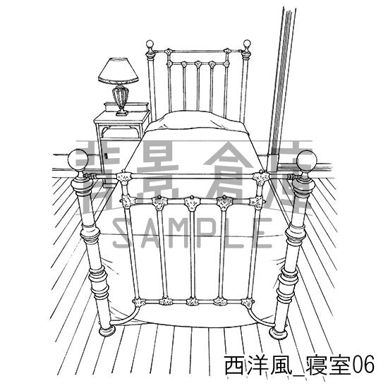 西洋風_セット6(寝室)
