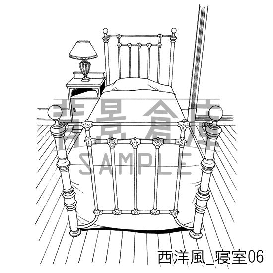 西洋風_セット6(寝室)