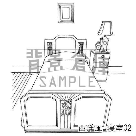 西洋風_セット6(寝室)
