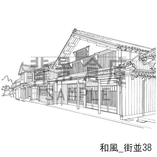 和風の街並です。