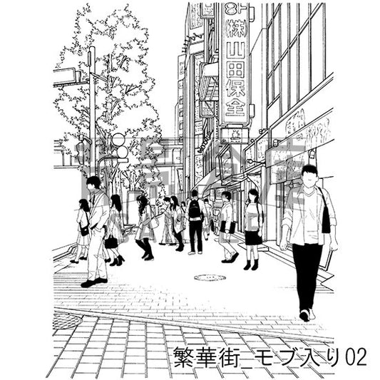繁華街_モブ入り02