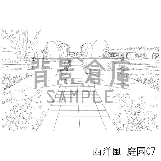西洋風_セット8(庭園)