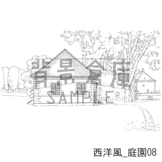 西洋風_セット8(庭園)