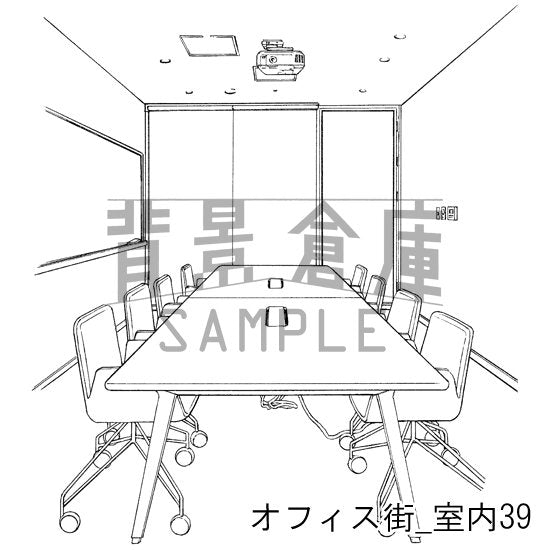 オフィス街_セット9(室内)