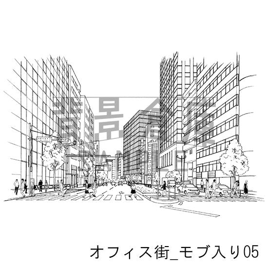 オフィス街_モブ入り05