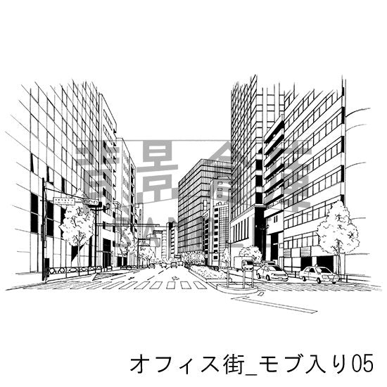 オフィス街_モブ入り05
