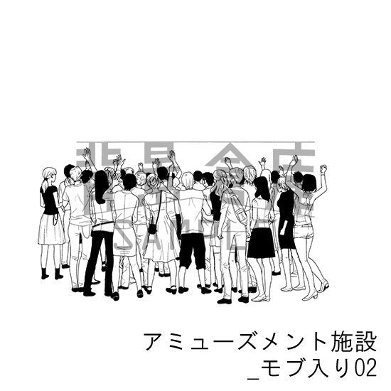 アミューズメント施設_セット6(モブ入り)