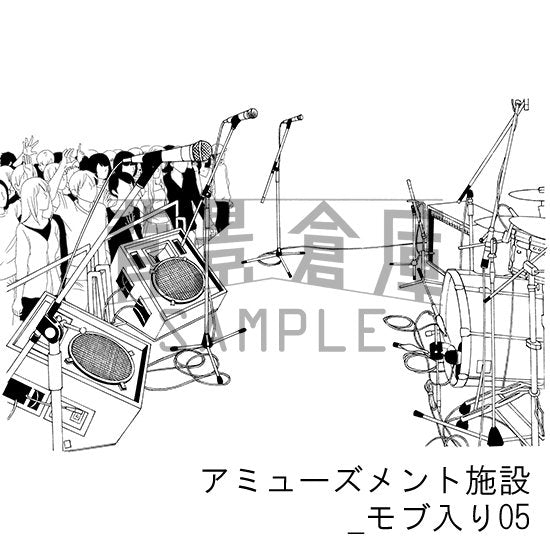 アミューズメント施設_セット6(モブ入り)