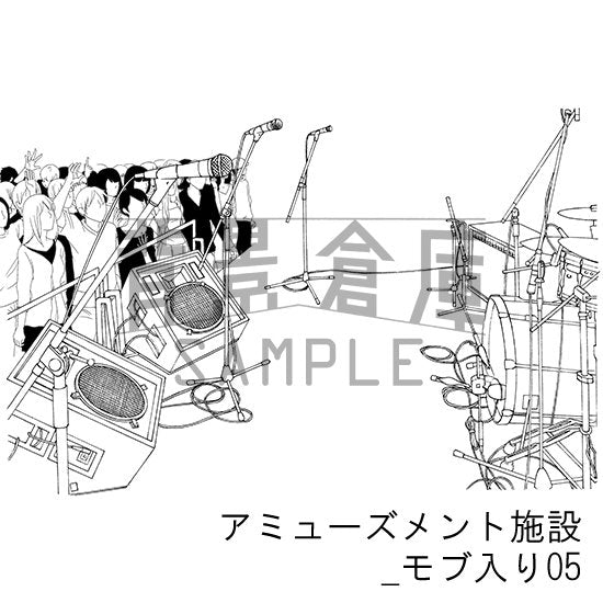 アミューズメント施設_セット6(モブ入り)