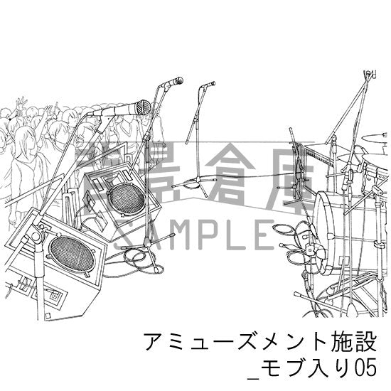 アミューズメント施設_セット6(モブ入り)