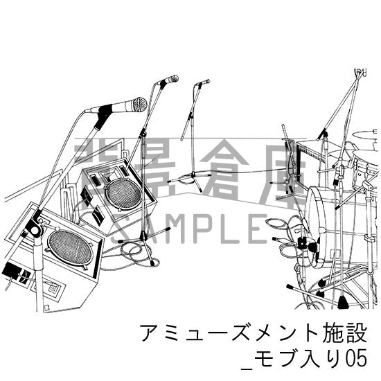 アミューズメント施設_セット6(モブ入り)