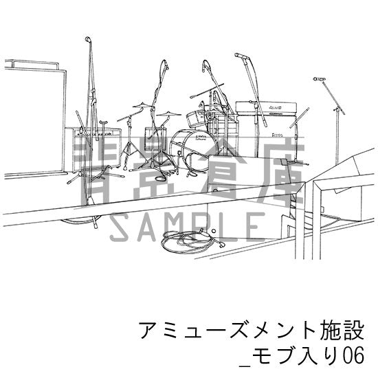 アミューズメント施設_セット6(モブ入り)